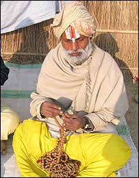 Traditional Kalpavas camp at Prayagraj